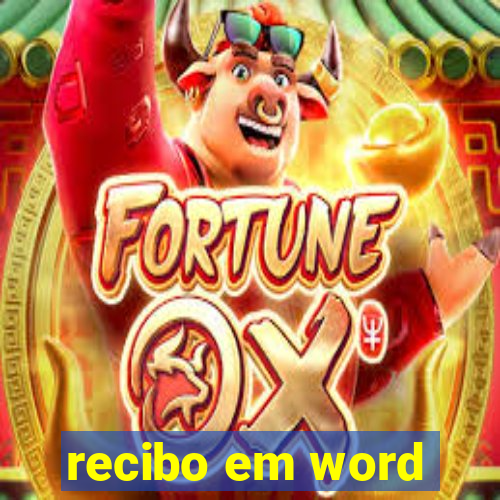 recibo em word